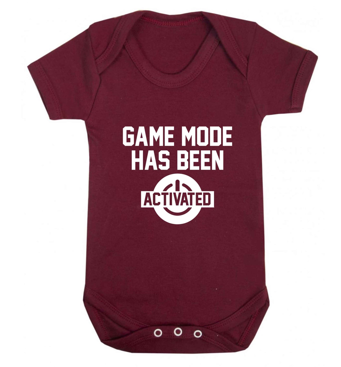 Game mode has been activated baby vest maroon 18-24 months