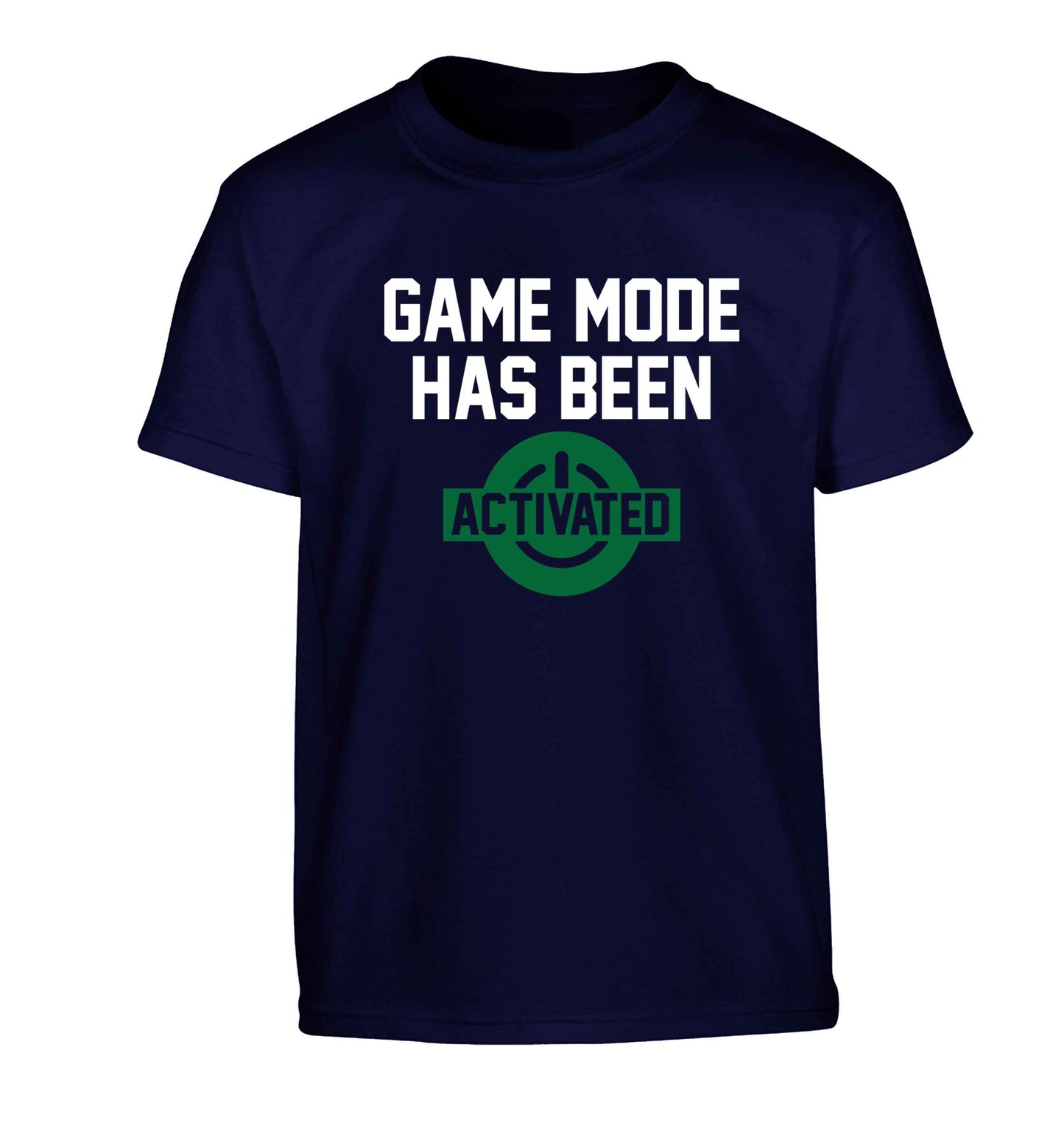 Game mode has been activated Children's navy Tshirt 12-13 Years