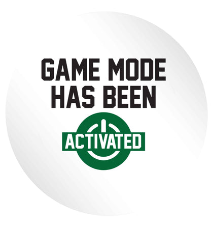 Game mode has been activated 24 @ 45mm matt circle stickers