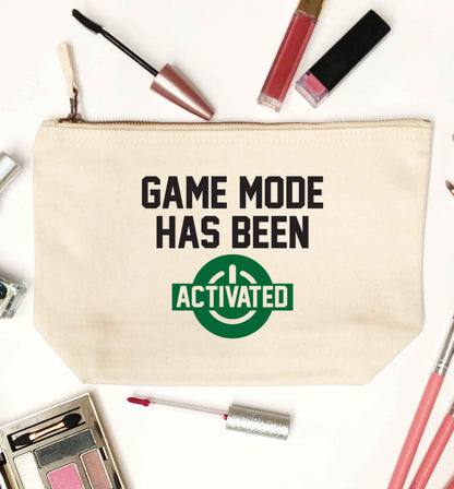 Game mode has been activated natural makeup bag
