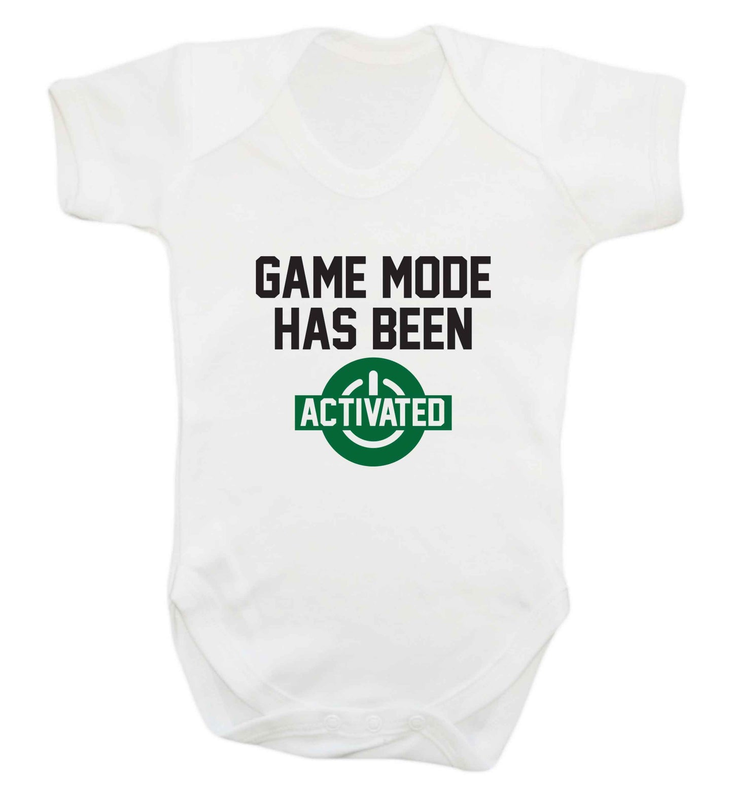 Game mode has been activated baby vest white 18-24 months