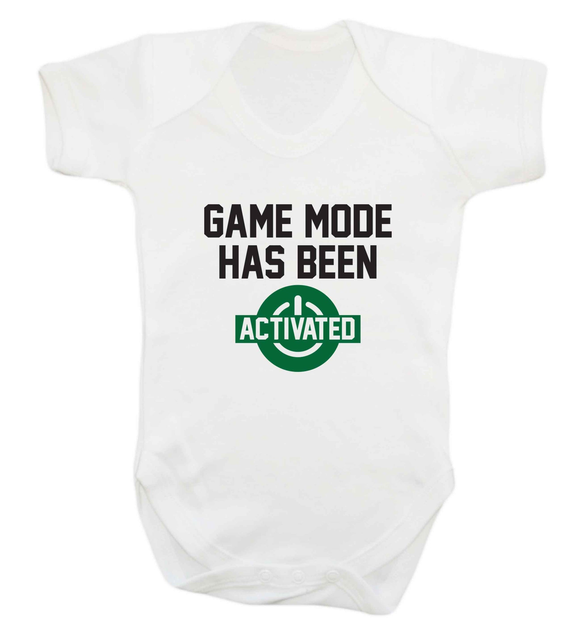 Game mode has been activated baby vest white 18-24 months