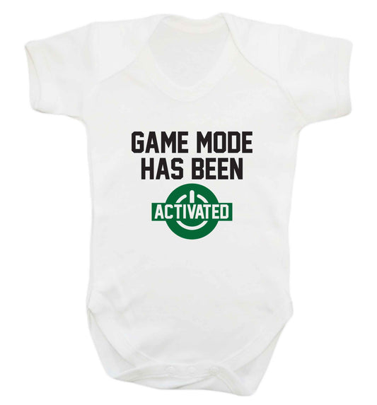 Game mode has been activated baby vest white 18-24 months