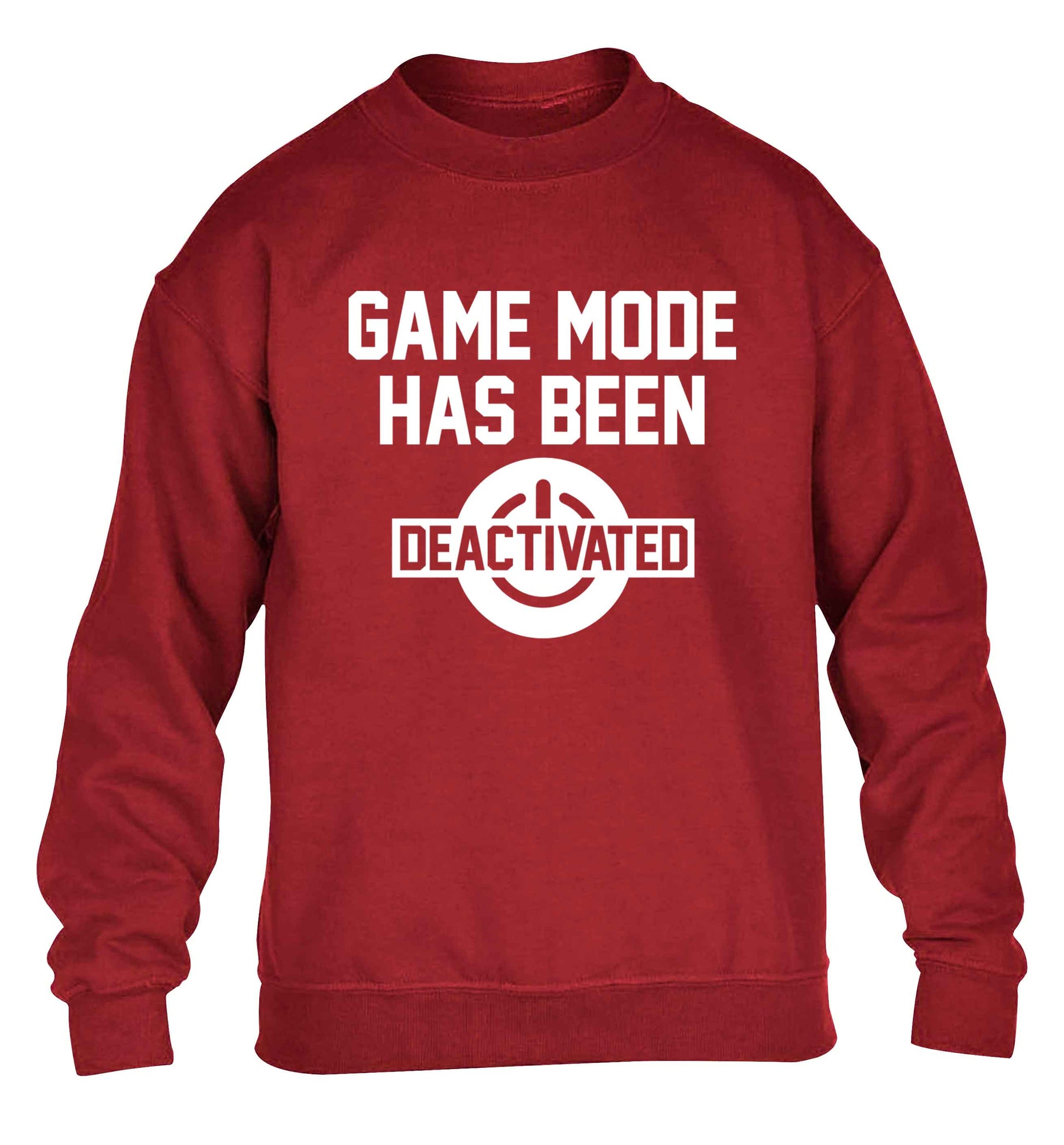Game Mode Has Been Deactivated children's grey sweater 12-13 Years