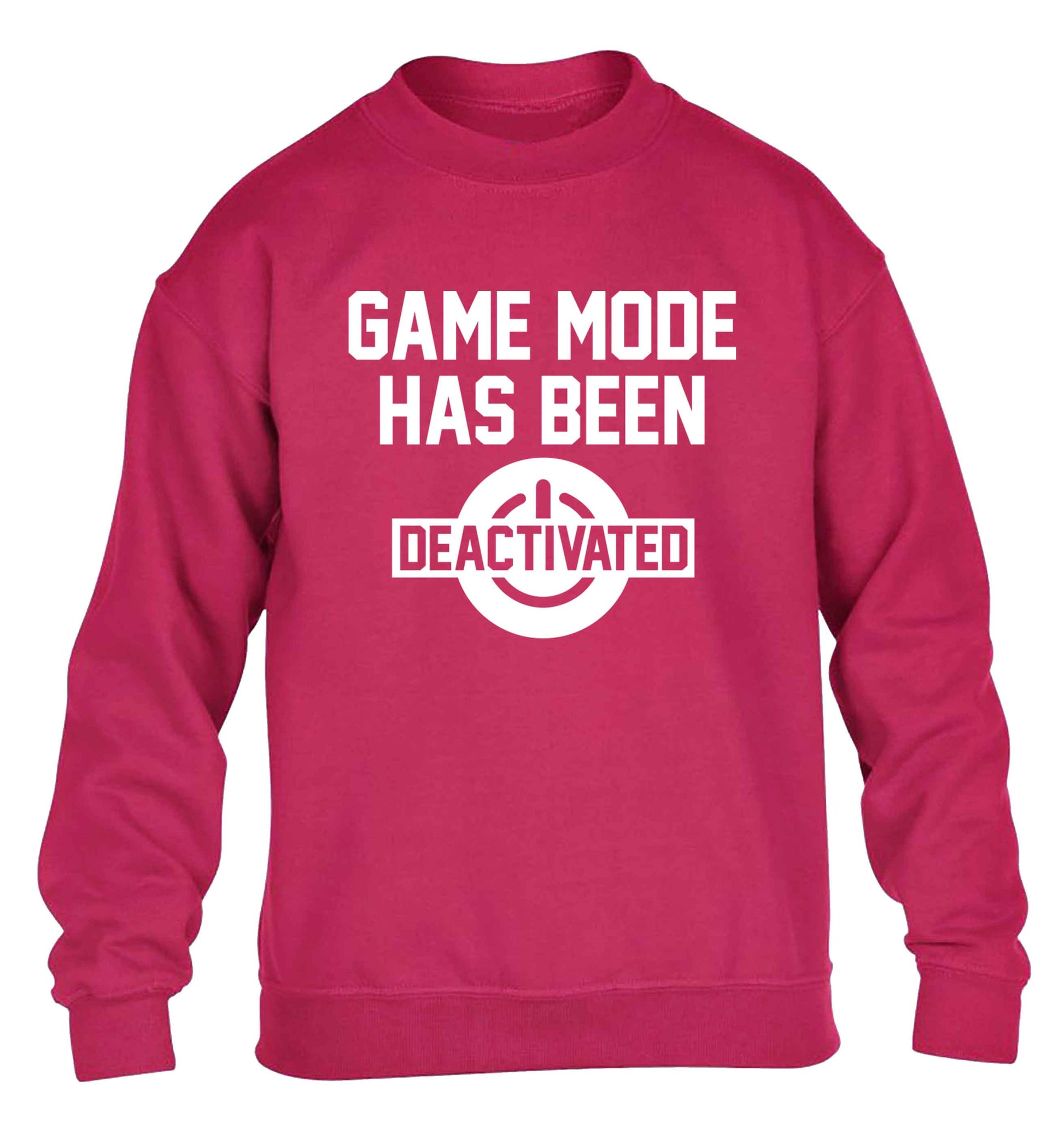 Game Mode Has Been Deactivated children's pink sweater 12-13 Years