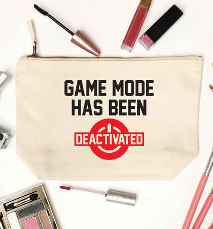 Game Mode Has Been Deactivated natural makeup bag