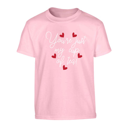 You're just my cup of tea Children's light pink Tshirt 12-13 Years
