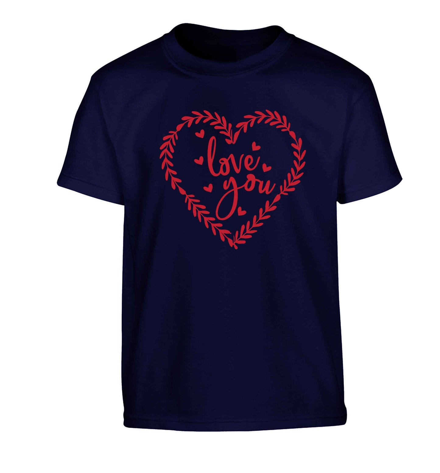 Love you Children's navy Tshirt 12-13 Years