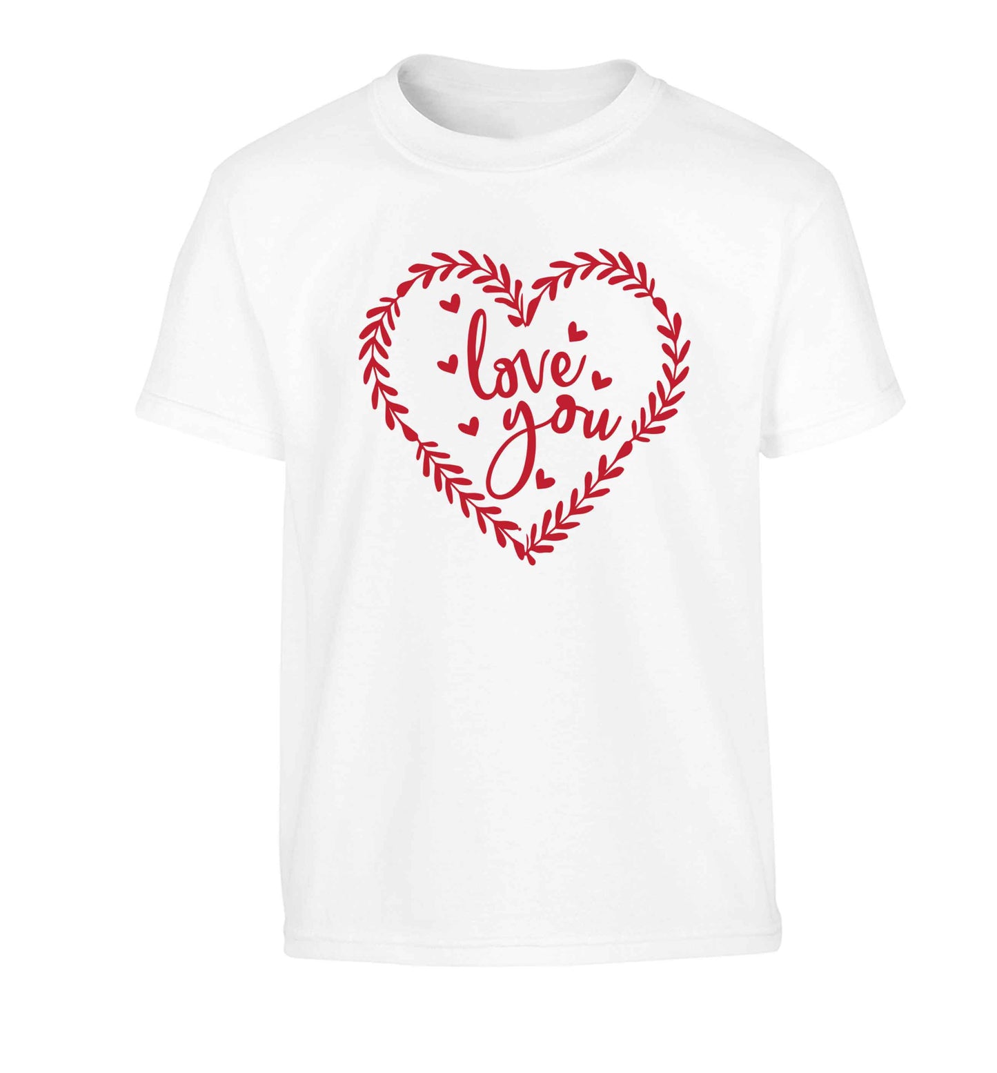 Love you Children's white Tshirt 12-13 Years