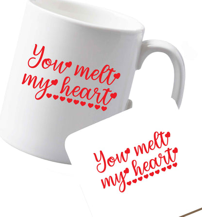 10 oz Ceramic mug and coaster Favourite Type Pan Pancake both sides