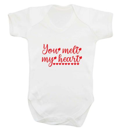 You melt my heart baby vest white 18-24 months