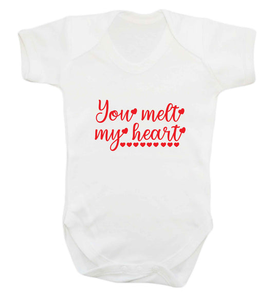 You melt my heart baby vest white 18-24 months