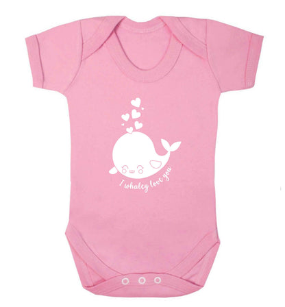 I whaley love you baby vest pale pink 18-24 months