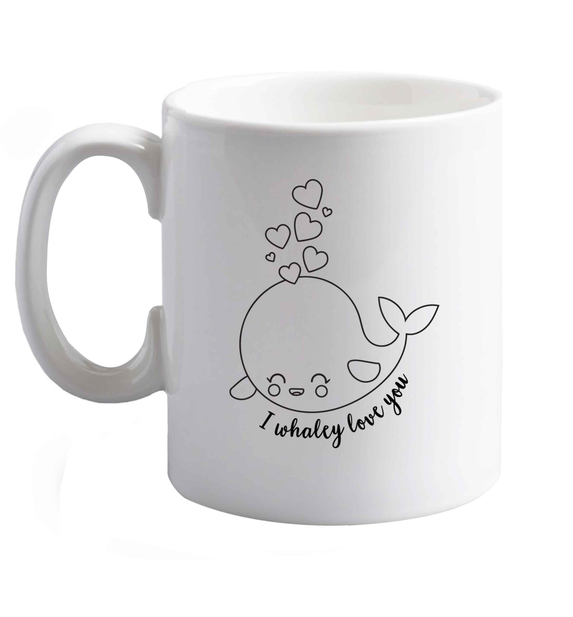 10 oz Favourite Type Pan Pancake ceramic mug right handed