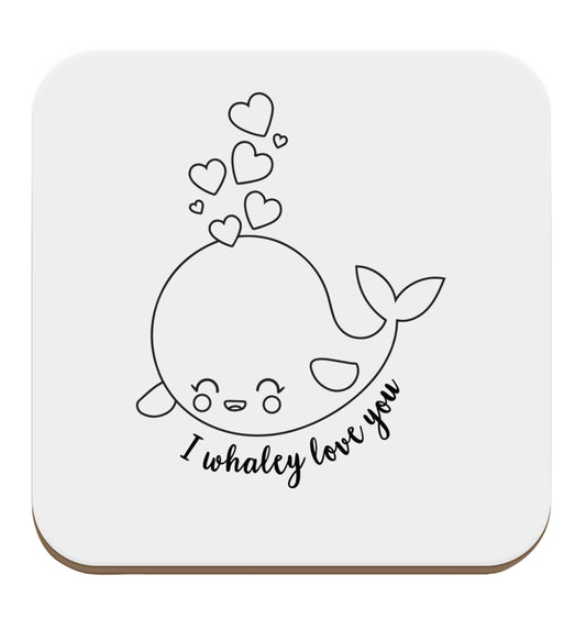 I whaley love you set of four coasters