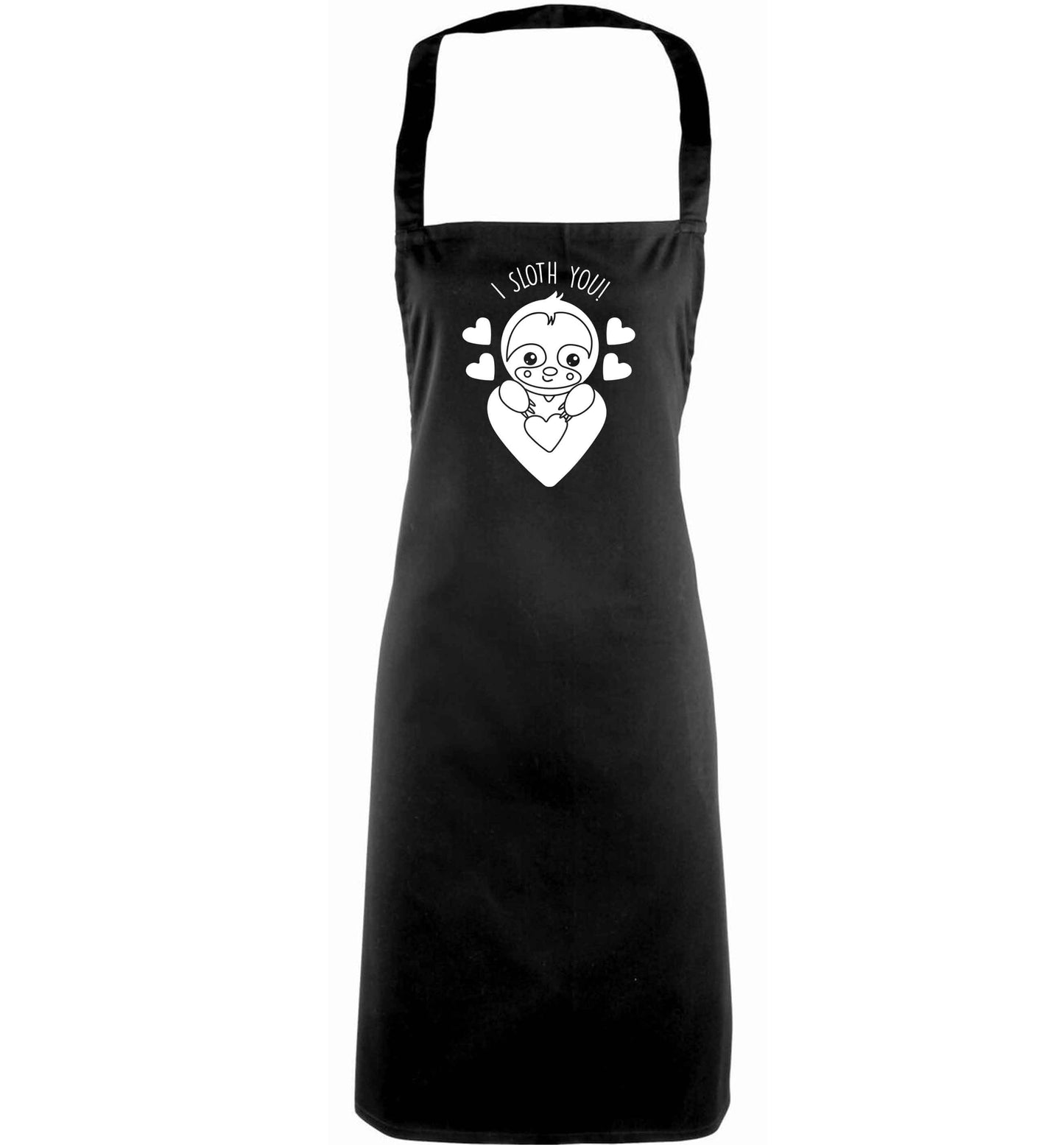 I sloth you adults black apron