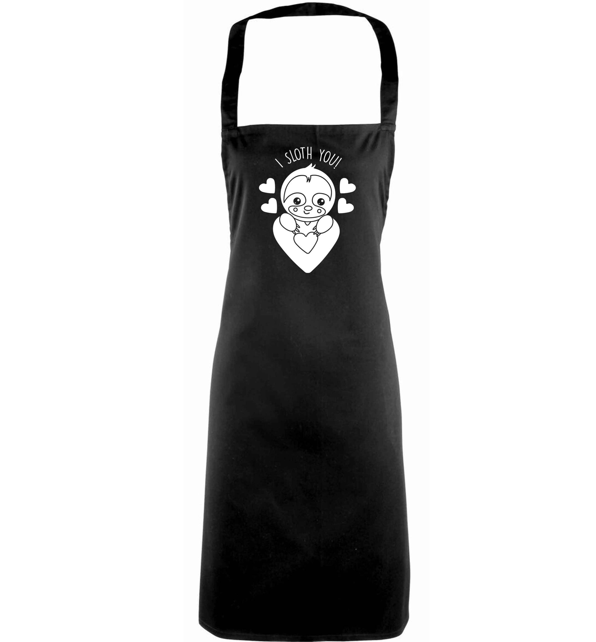 I sloth you adults black apron