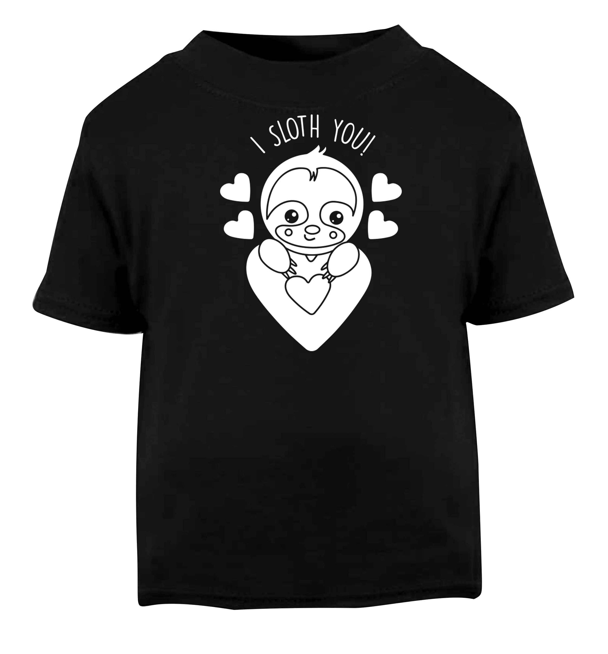 I sloth you Black baby toddler Tshirt 2 years