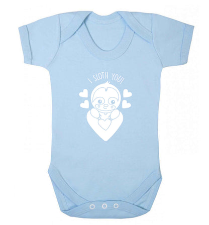 I sloth you baby vest pale blue 18-24 months