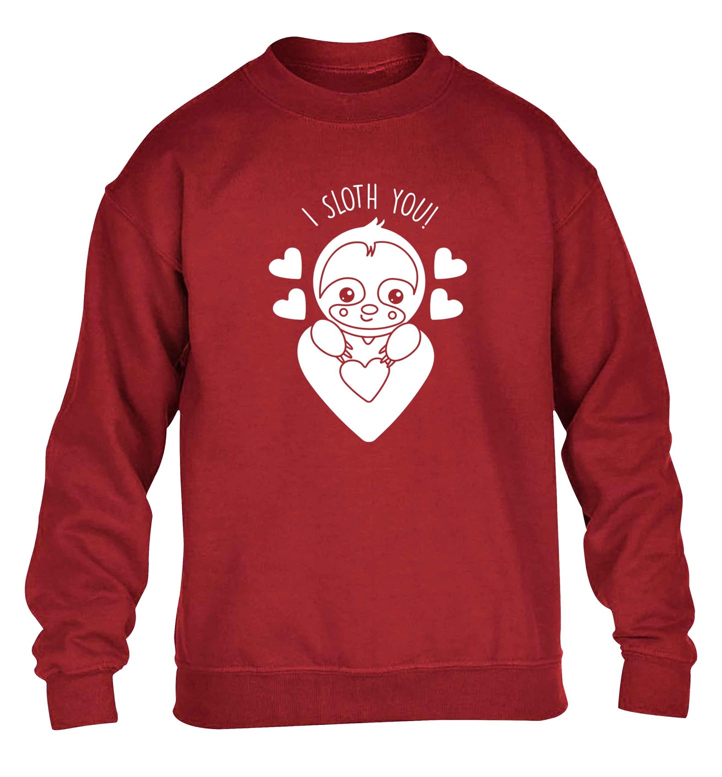 I sloth you children's grey sweater 12-13 Years