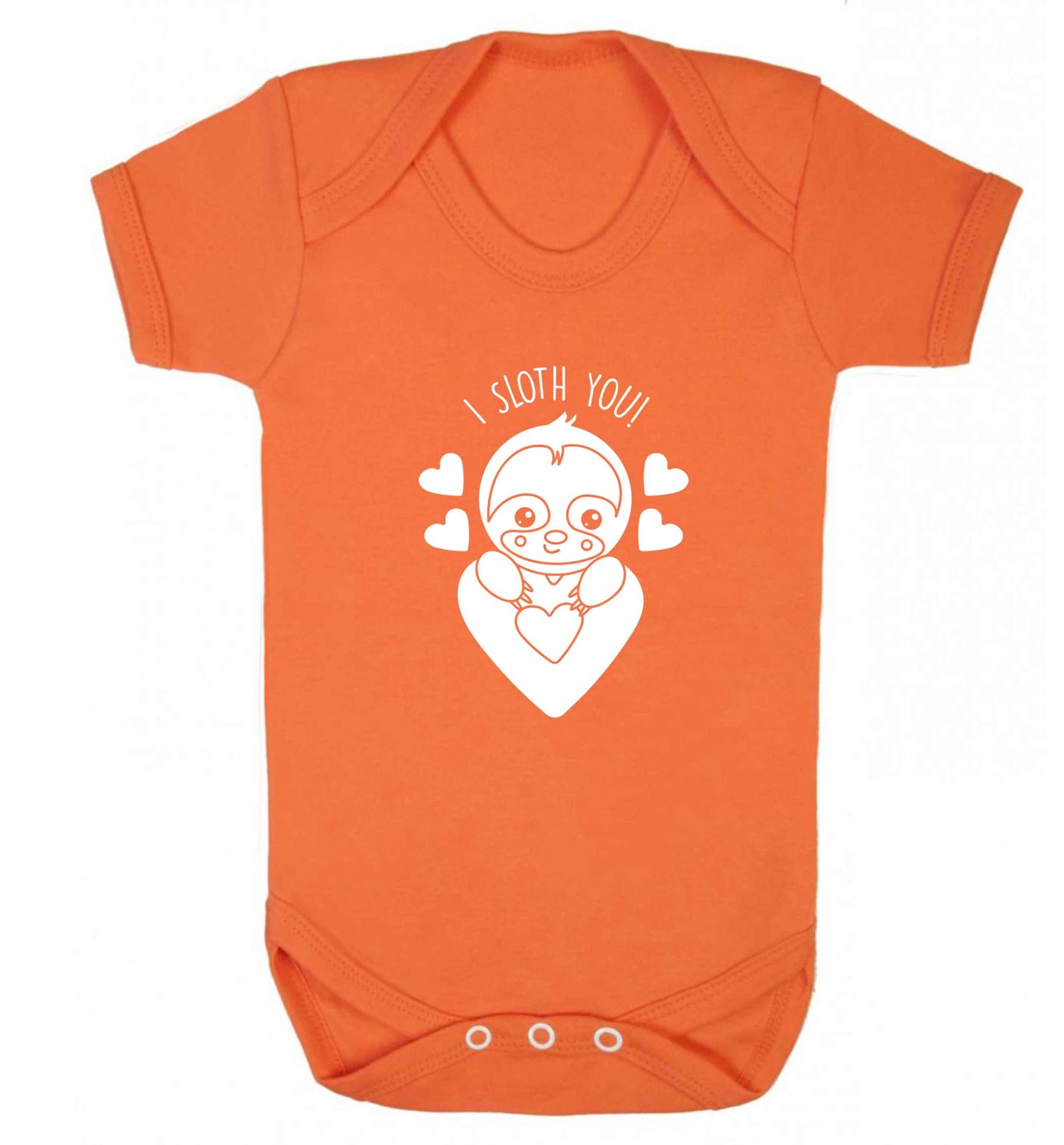 I sloth you baby vest orange 18-24 months