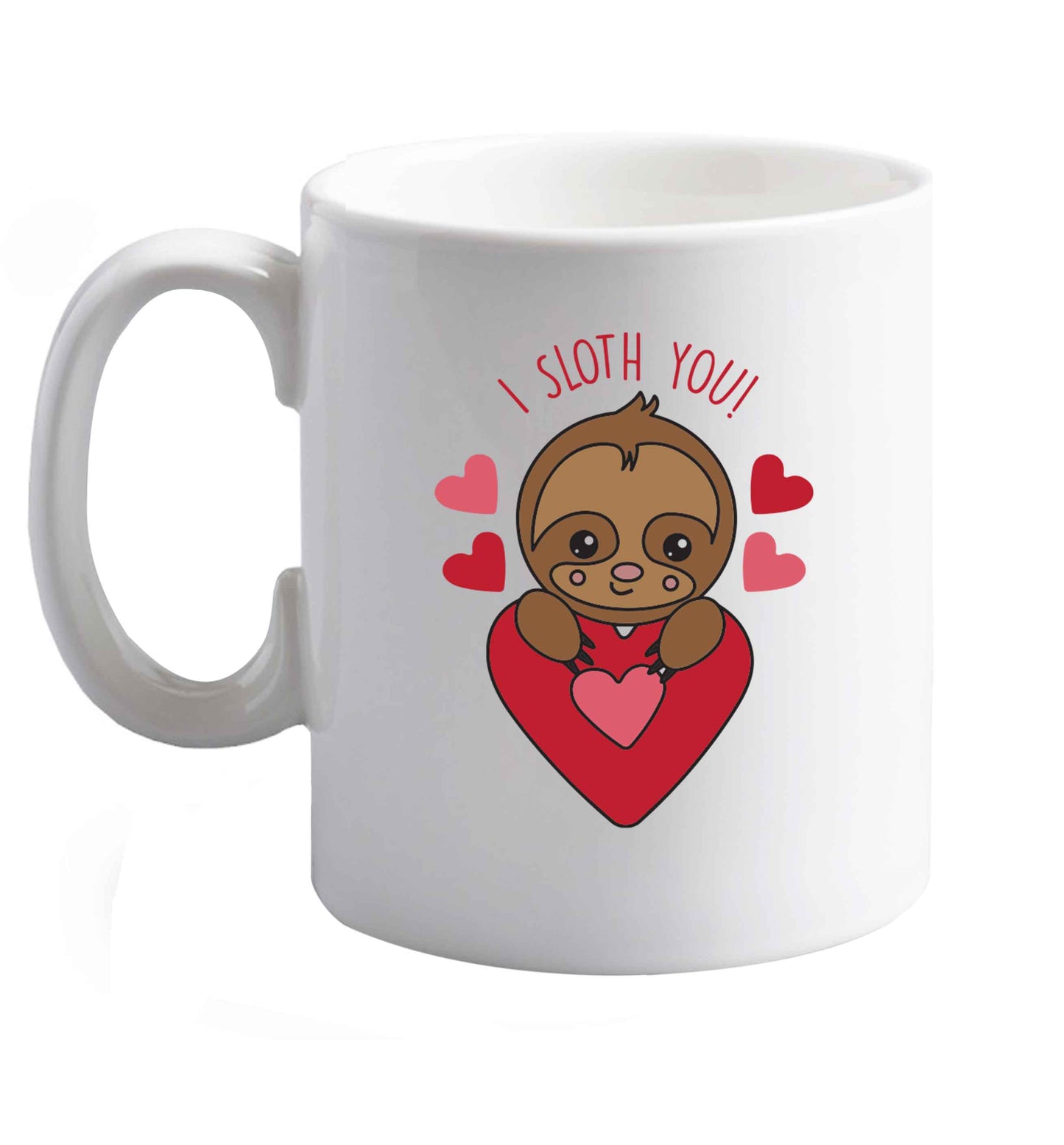 10 oz Favourite Type Pan Pancake ceramic mug right handed