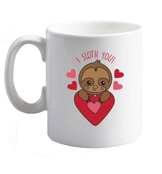 10 oz Favourite Type Pan Pancake ceramic mug right handed
