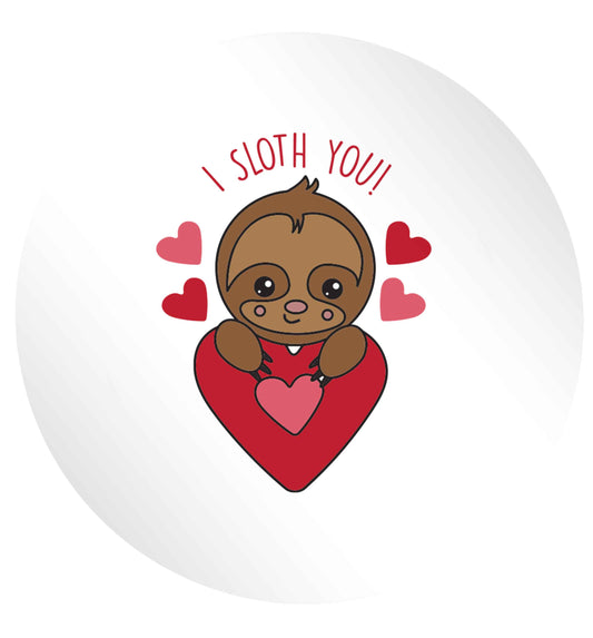 I sloth you 24 @ 45mm matt circle stickers