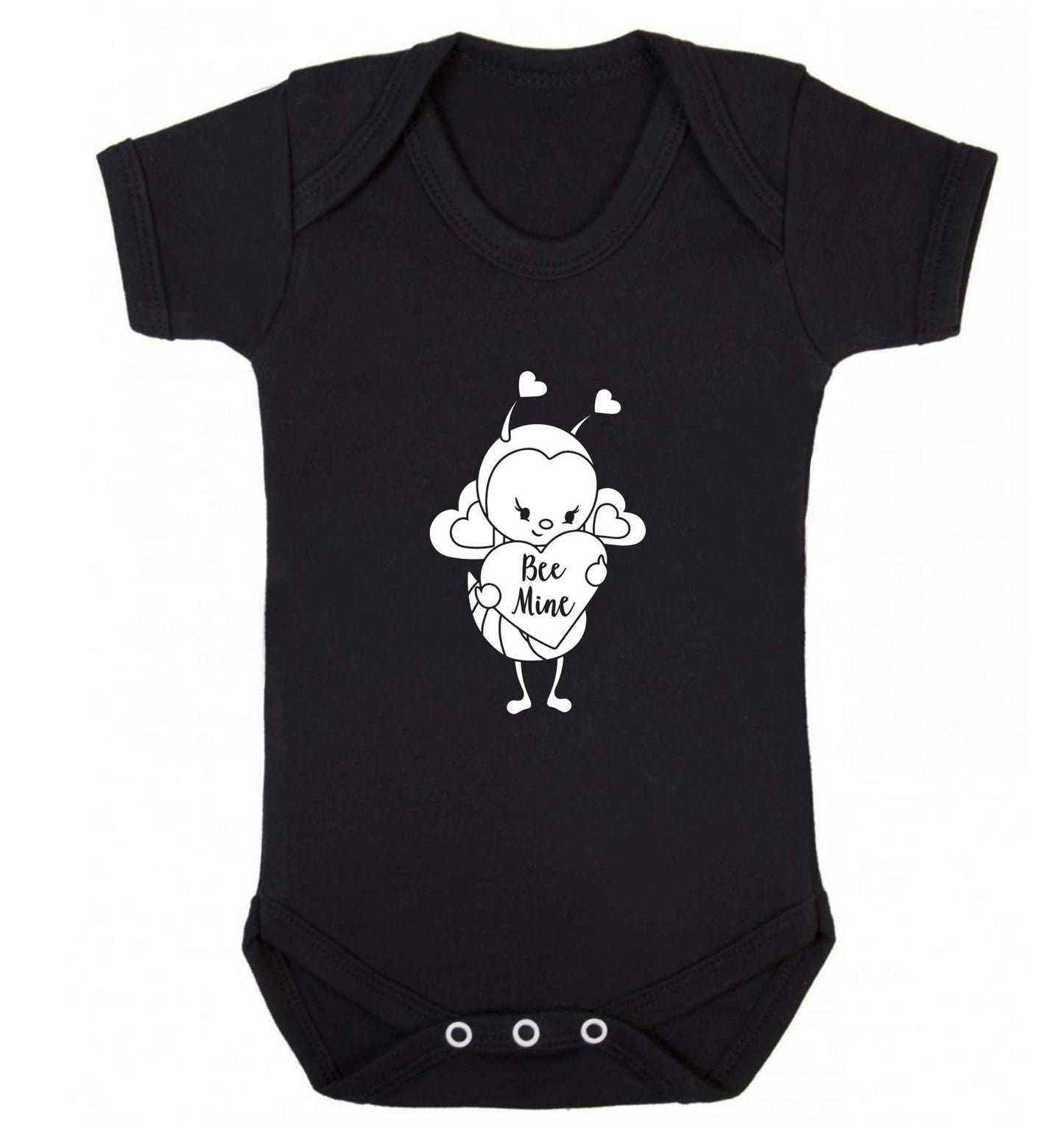 Bee mine baby vest black 18-24 months
