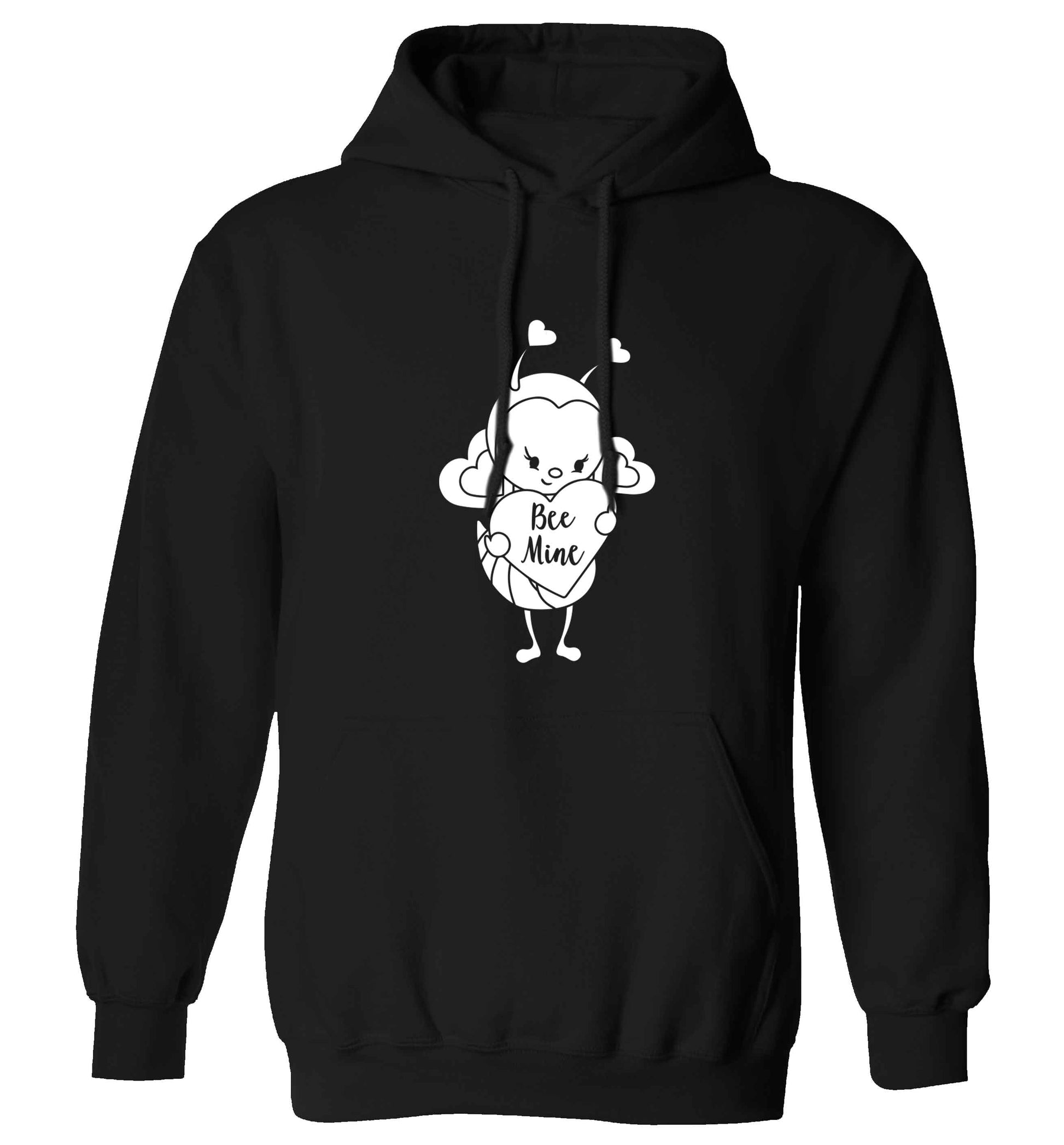 Bee mine adults unisex black hoodie 2XL