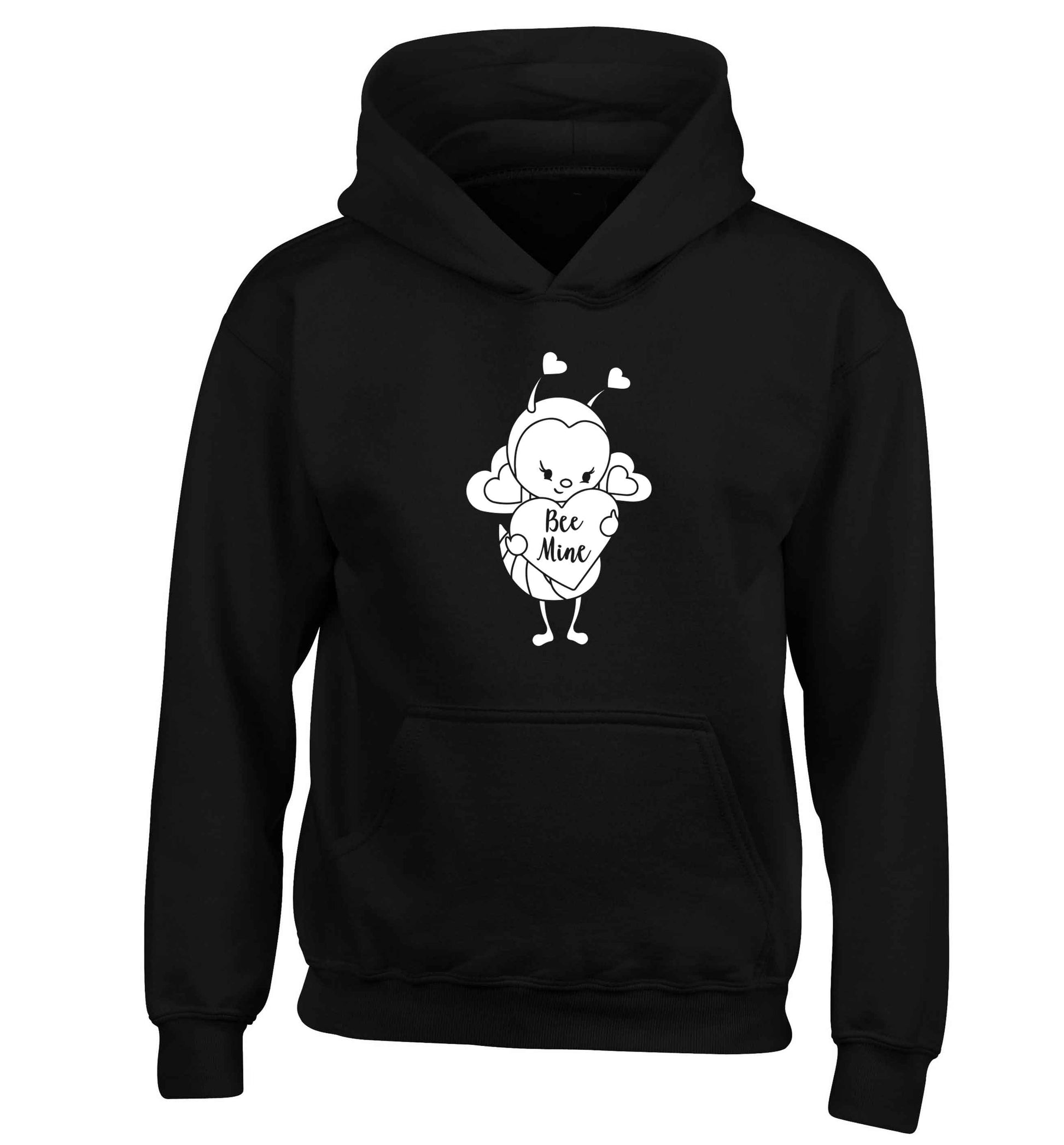 Bee mine children's black hoodie 12-13 Years