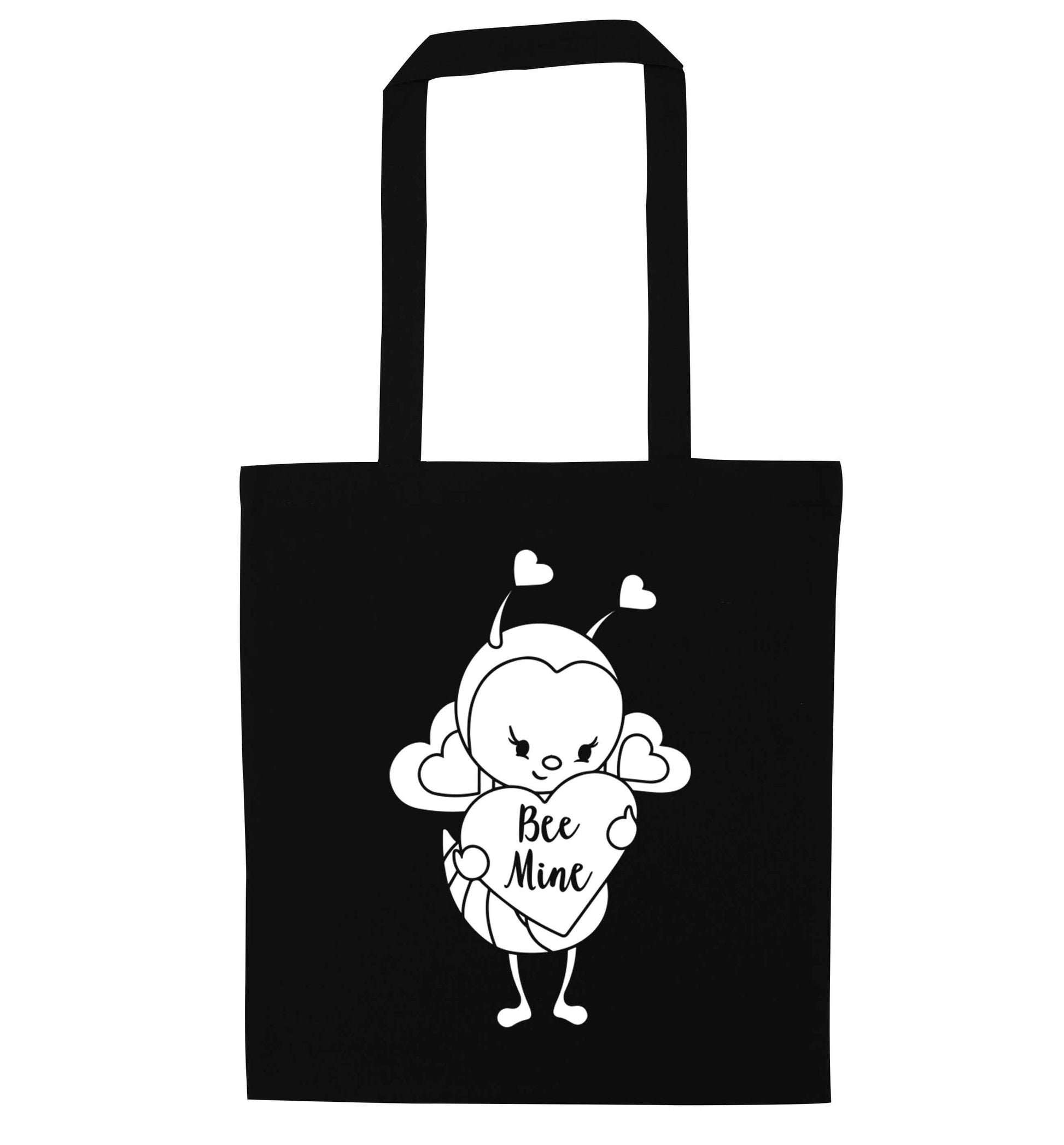 Bee mine black tote bag