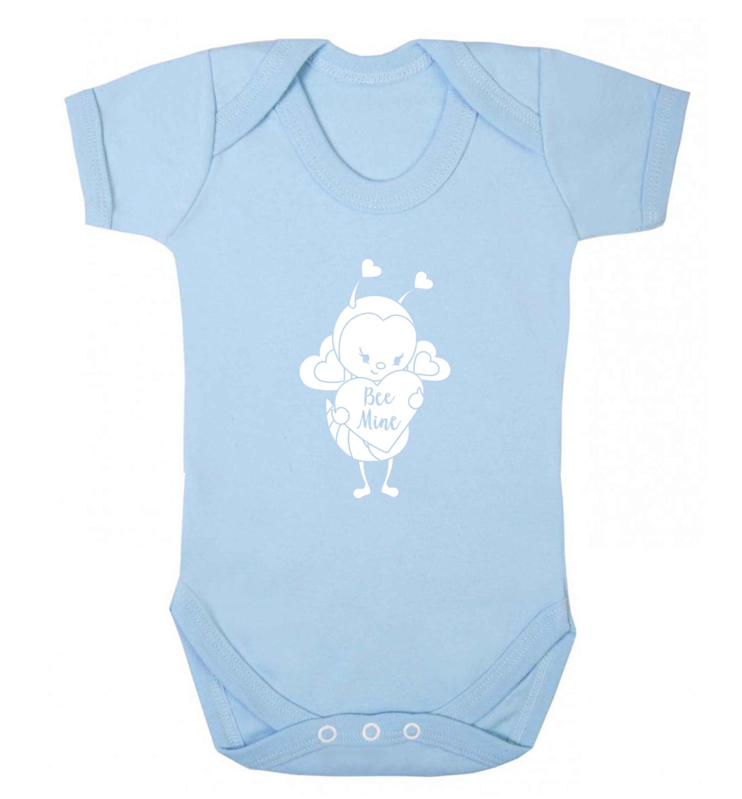 Bee mine baby vest pale blue 18-24 months
