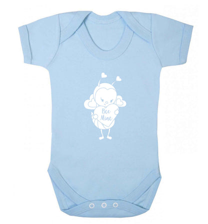 Bee mine baby vest pale blue 18-24 months