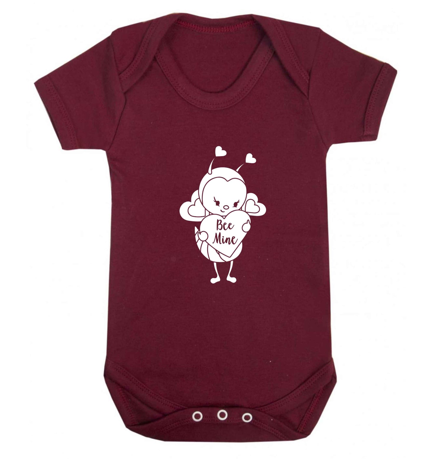 Bee mine baby vest maroon 18-24 months