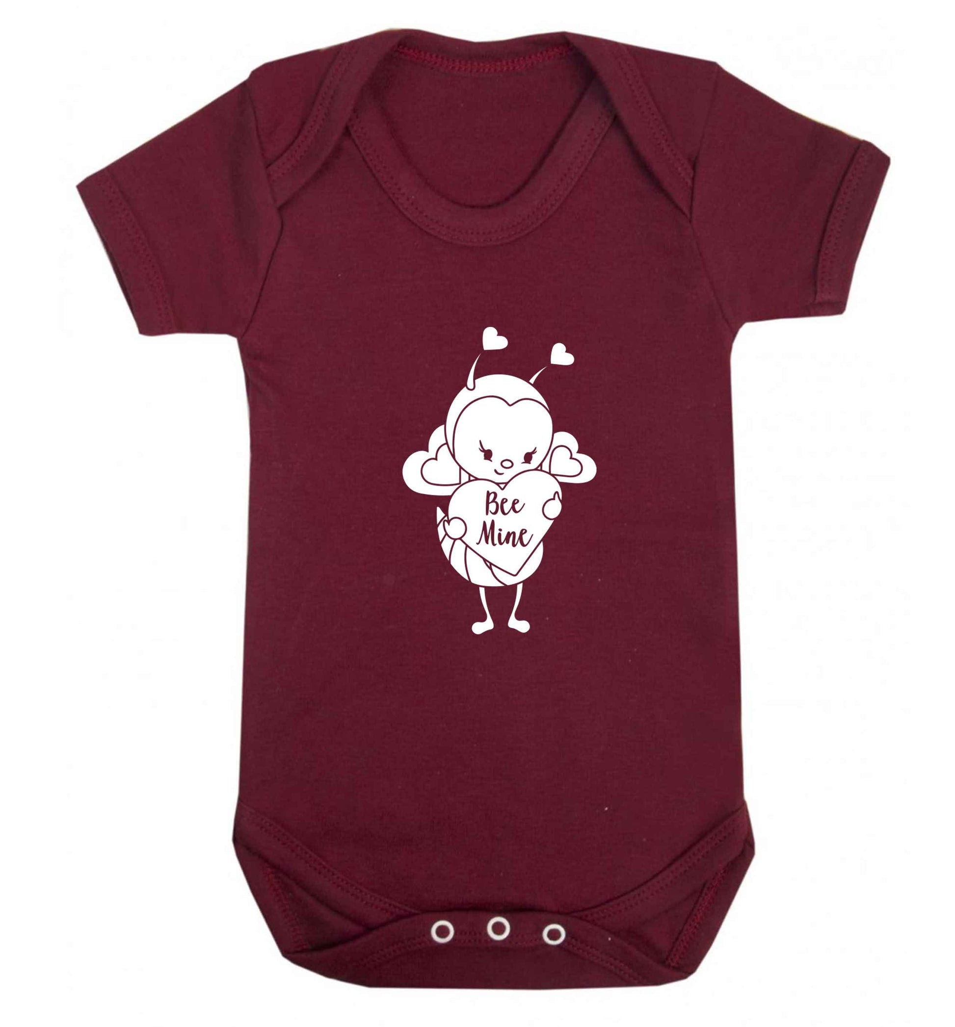 Bee mine baby vest maroon 18-24 months