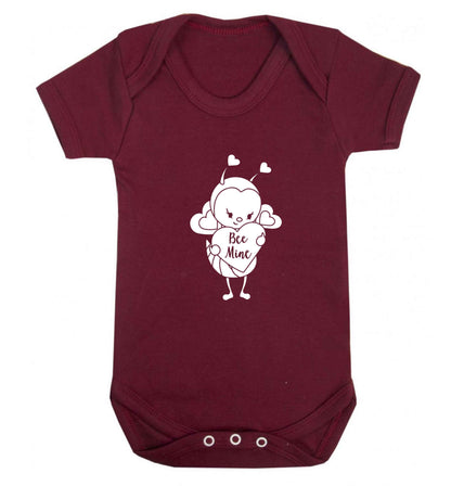 Bee mine baby vest maroon 18-24 months