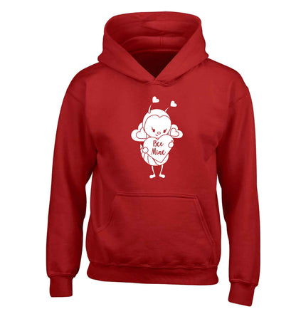 Bee mine children's red hoodie 12-13 Years