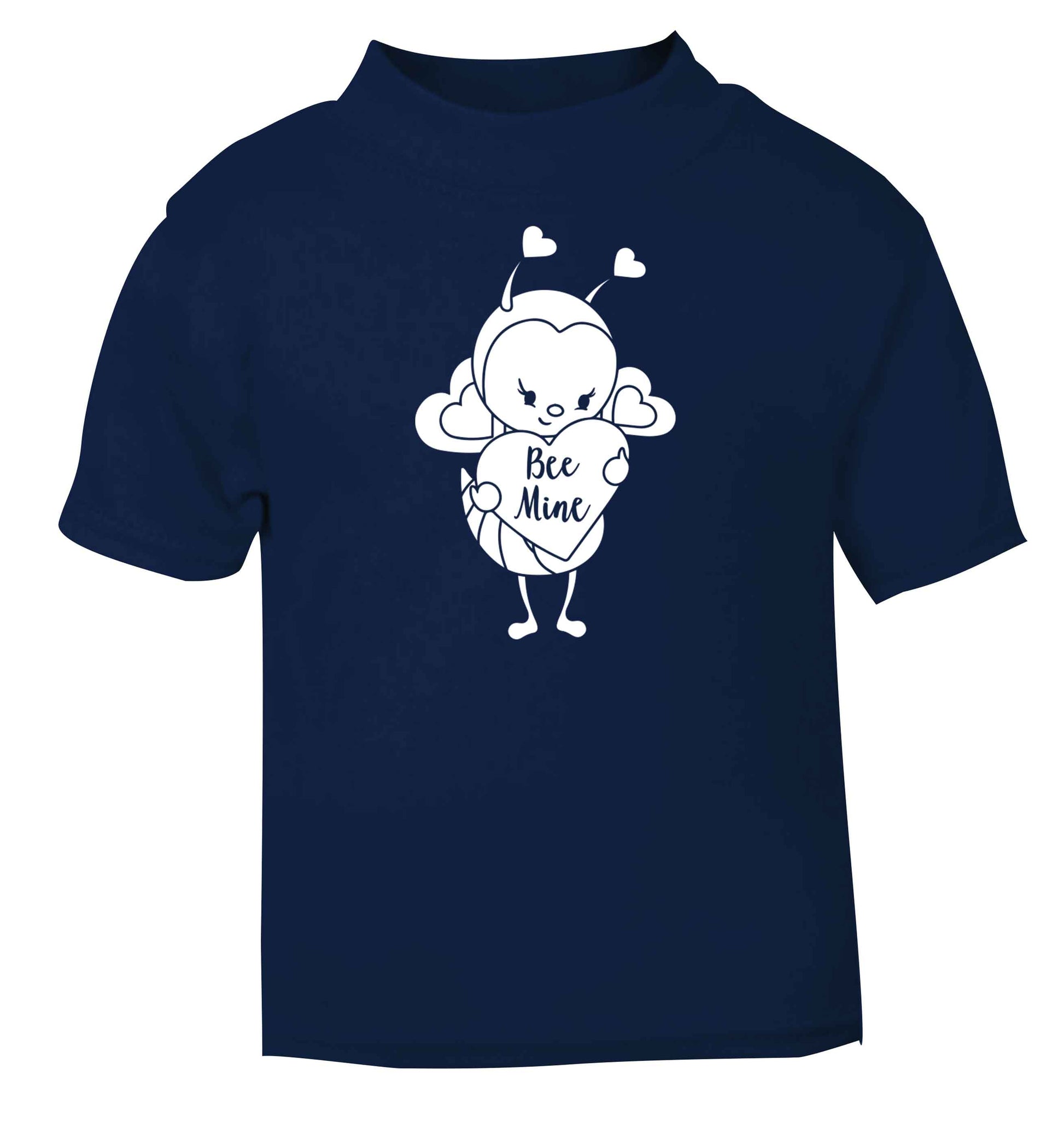 Bee mine navy baby toddler Tshirt 2 Years