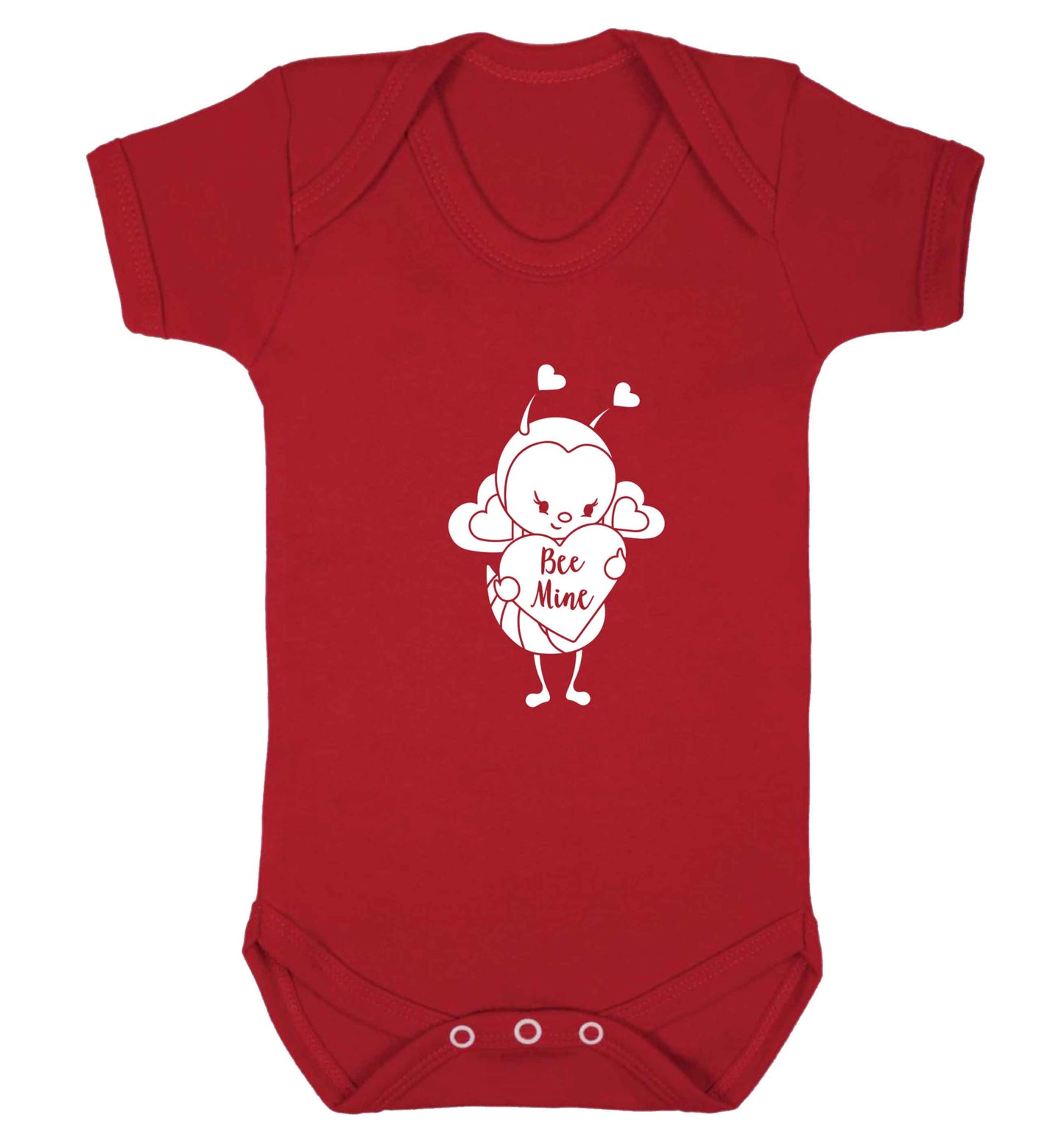 Bee mine baby vest red 18-24 months