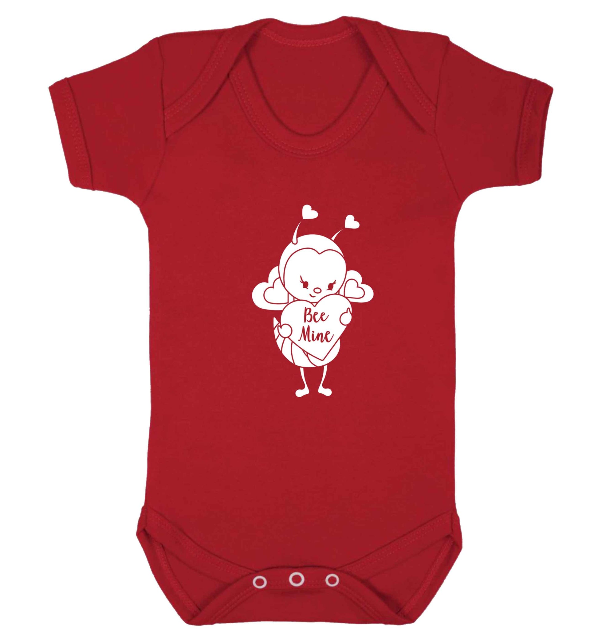 Bee mine baby vest red 18-24 months