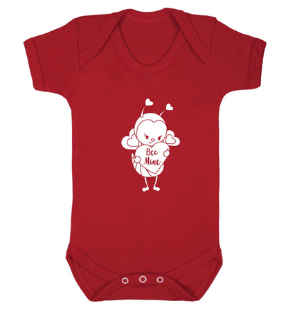Bee mine baby vest red 18-24 months