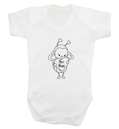 Bee mine baby vest white 18-24 months