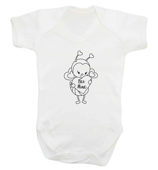 Bee mine baby vest white 18-24 months