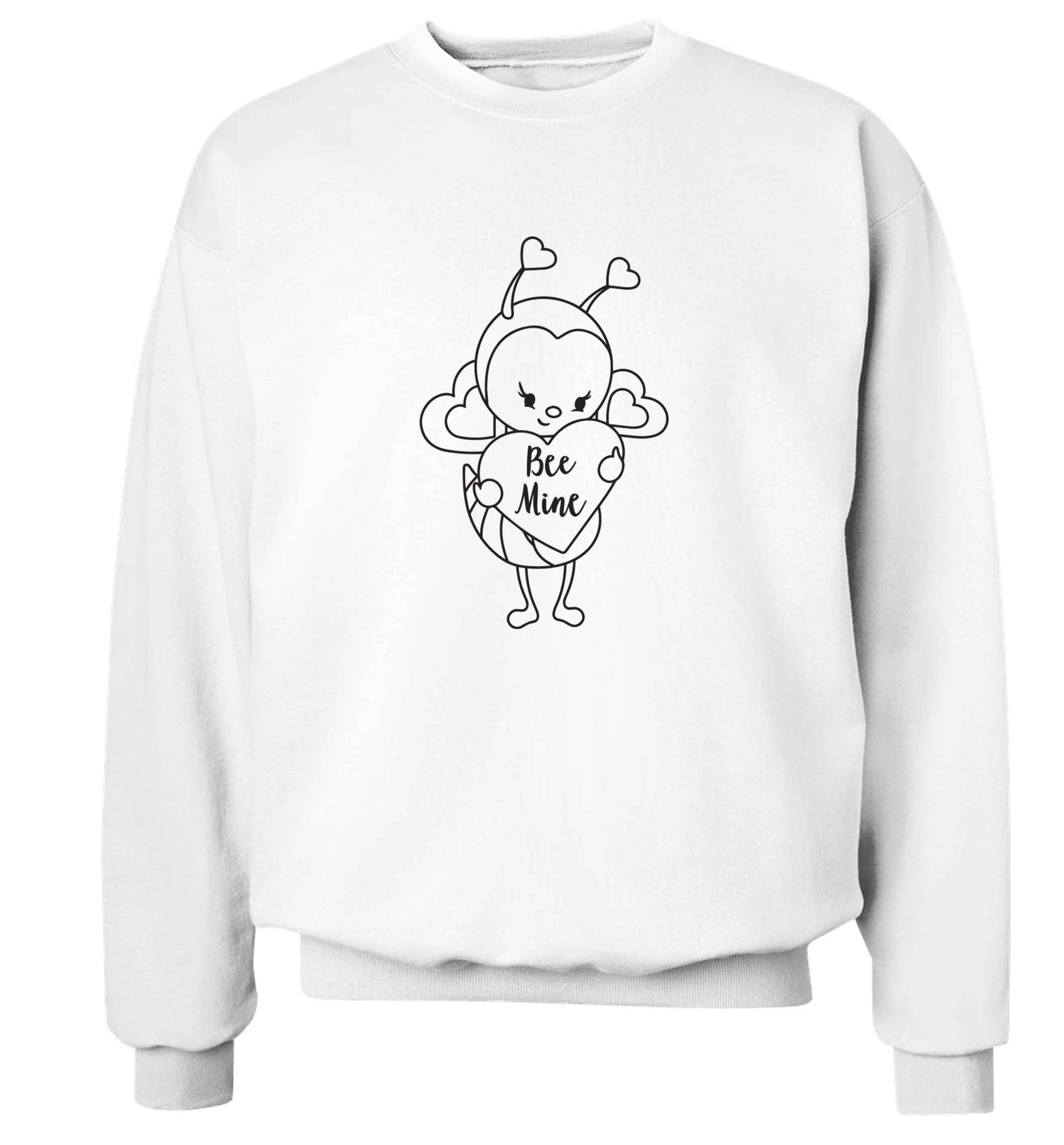 Bee mine adult's unisex white sweater 2XL