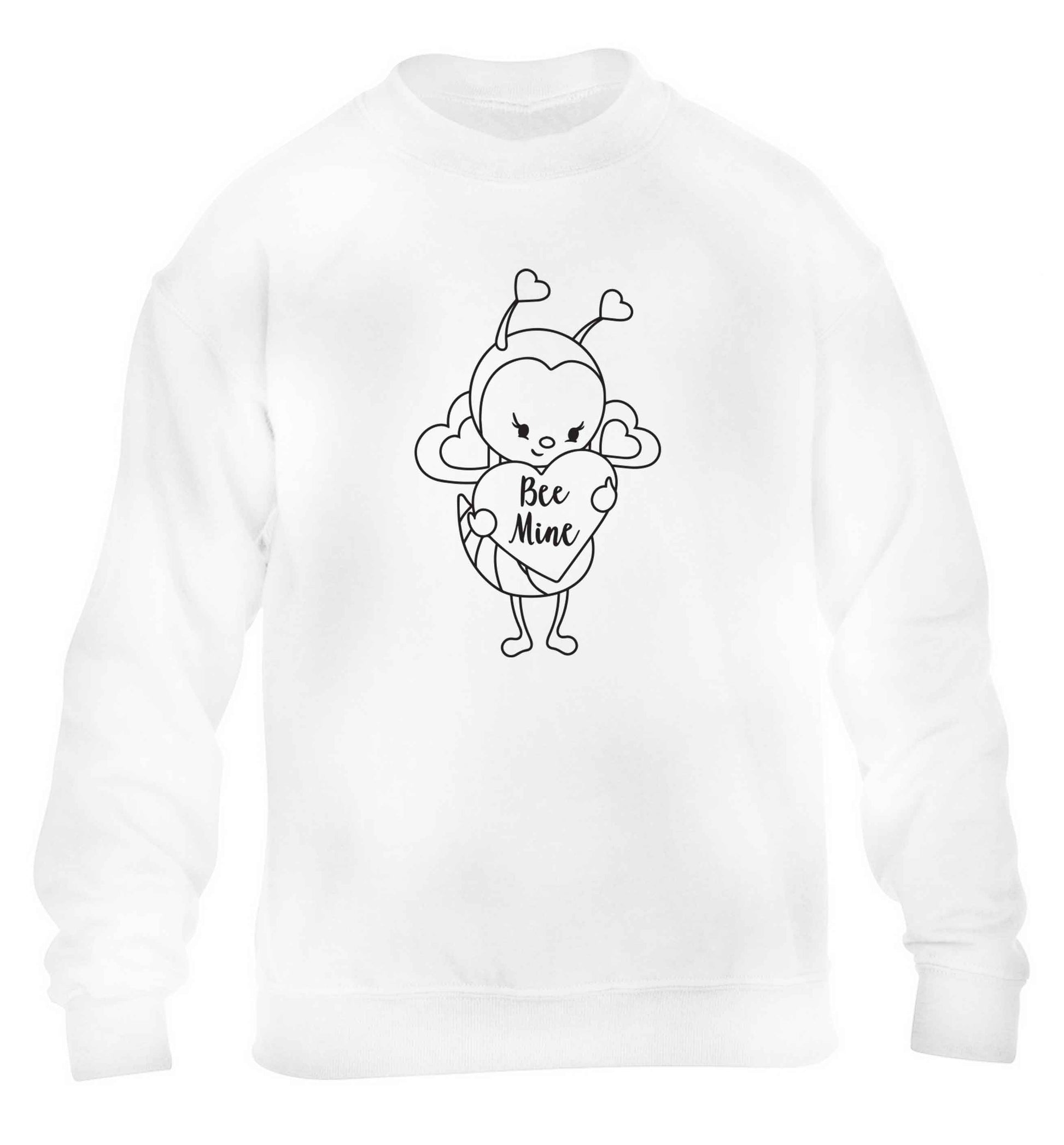Bee mine children's white sweater 12-13 Years