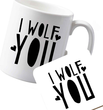 10 oz Ceramic mug and coaster Favourite Type Pan Pancake both sides