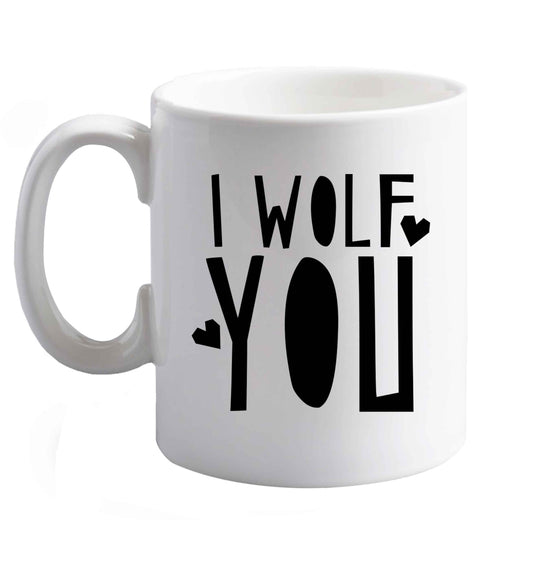 10 oz Favourite Type Pan Pancake ceramic mug right handed