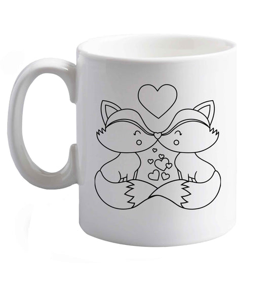 10 oz Favourite Type Pan Pancake ceramic mug right handed