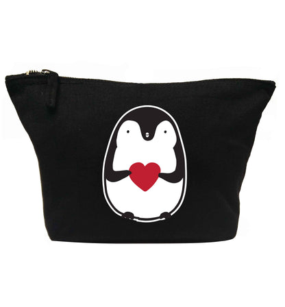 Cute penguin heart | Makeup / wash bag